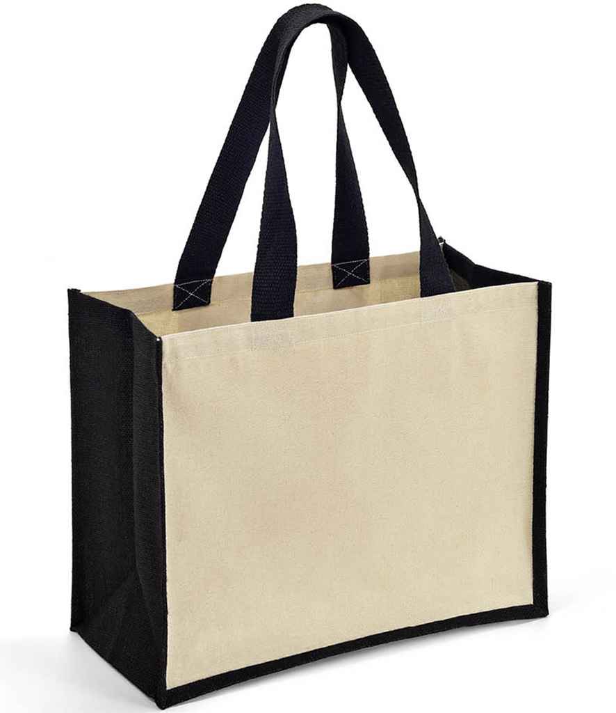 Brand Lab BR101 Jute and Canvas Shopper - COOZO