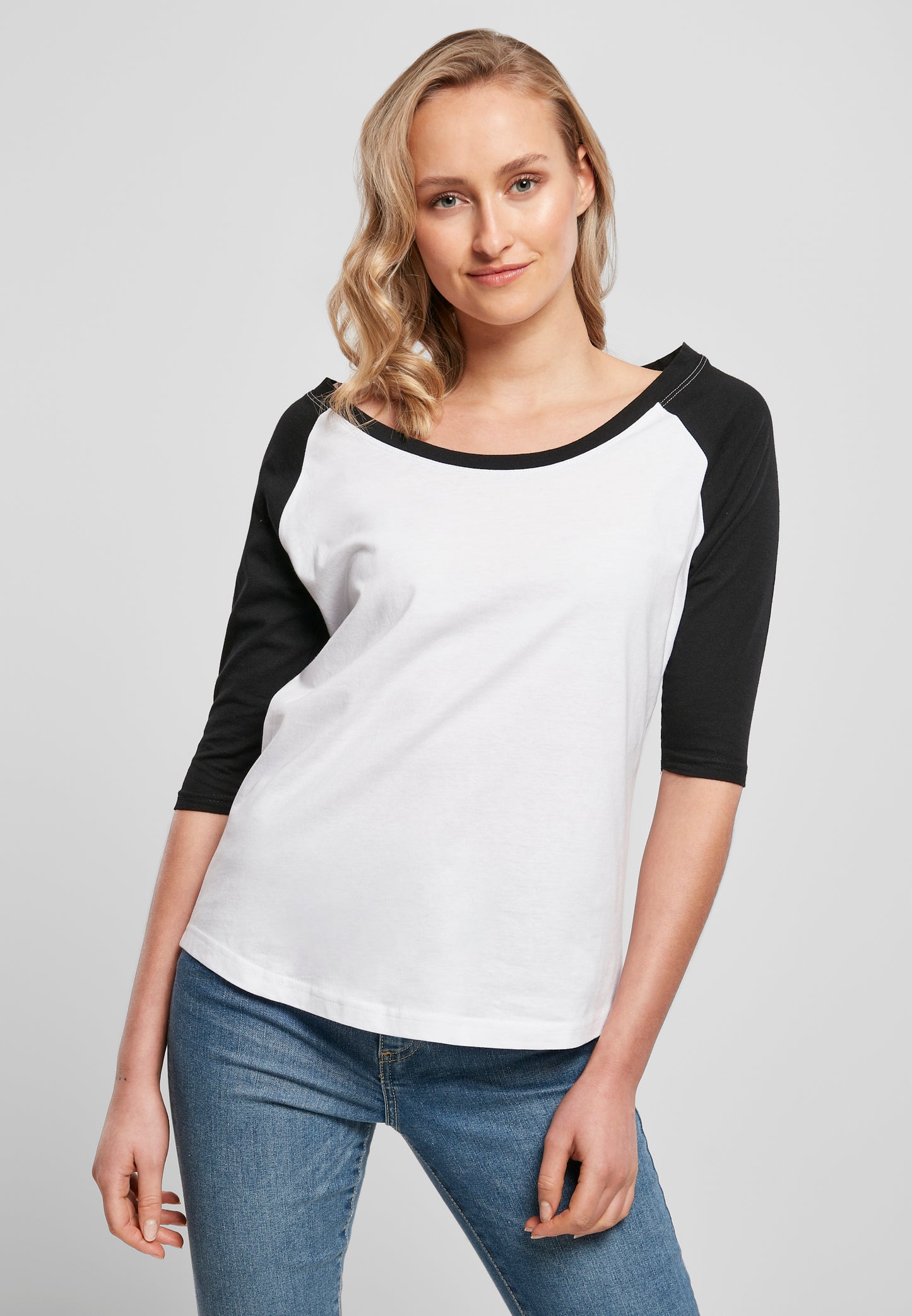 COOZO Ladies 3/4 Contrast Raglan T-Shirt - COOZO