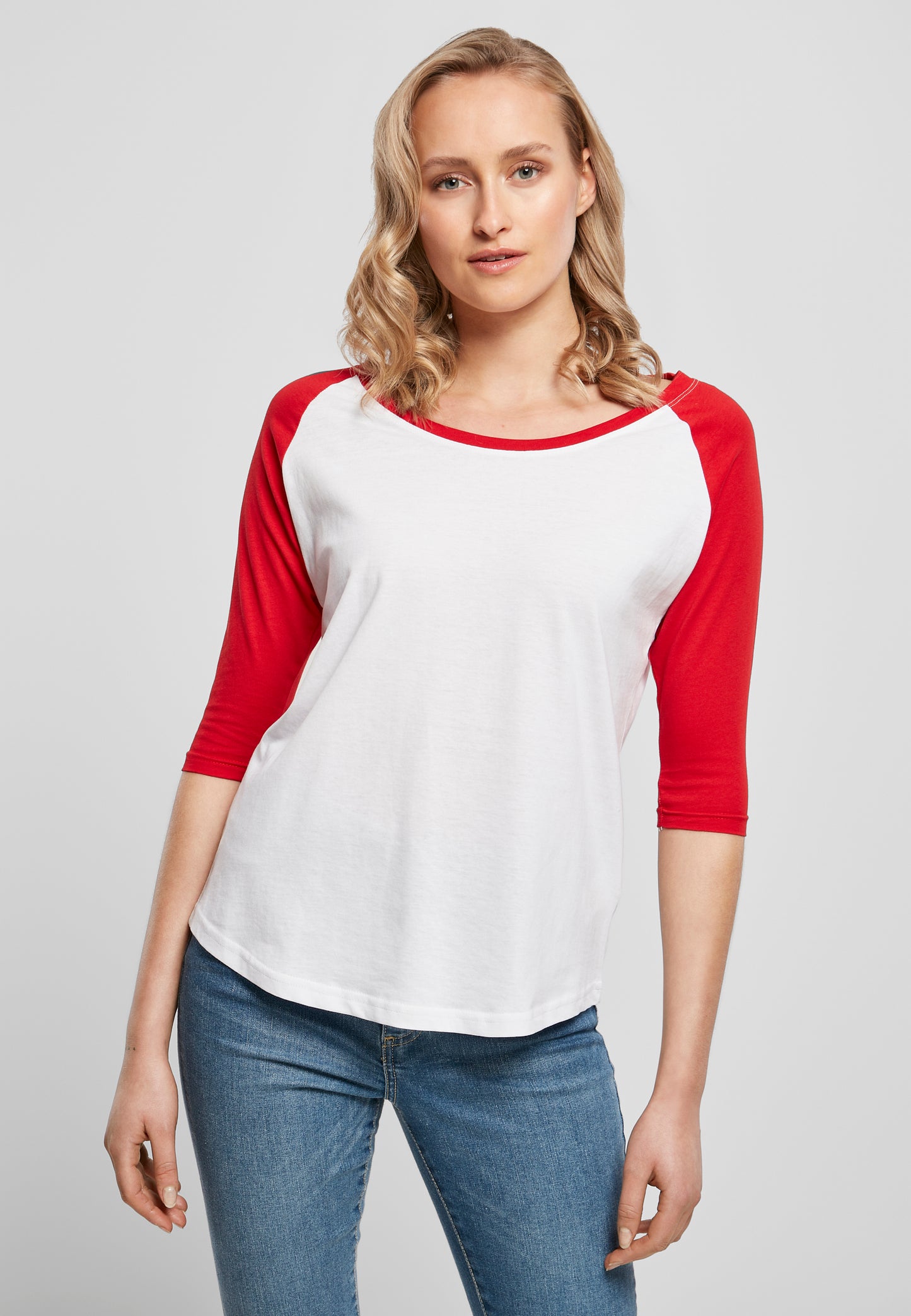 COOZO Ladies 3/4 Contrast Raglan T-Shirt - COOZO