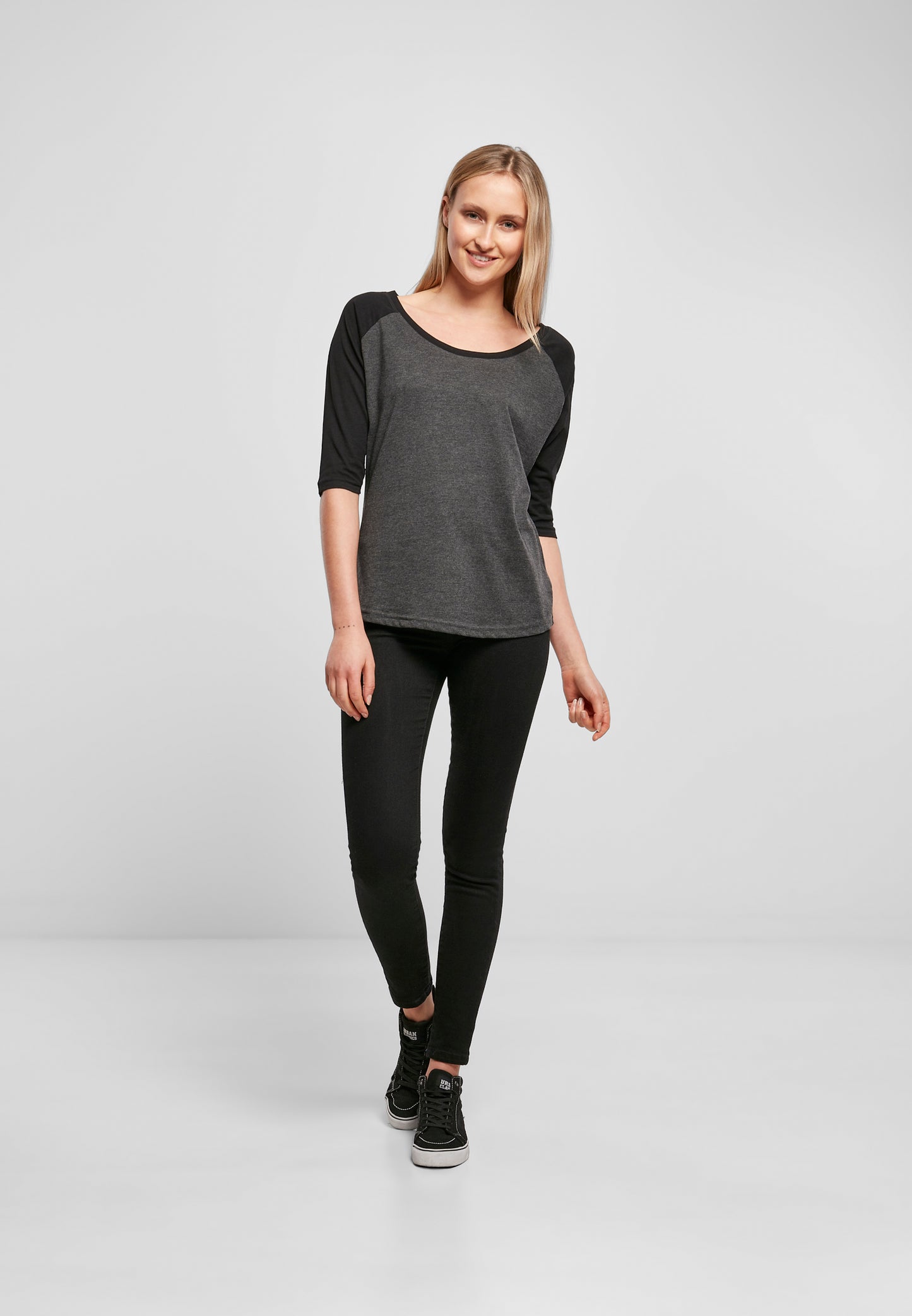 COOZO Ladies 3/4 Contrast Raglan T-Shirt - COOZO