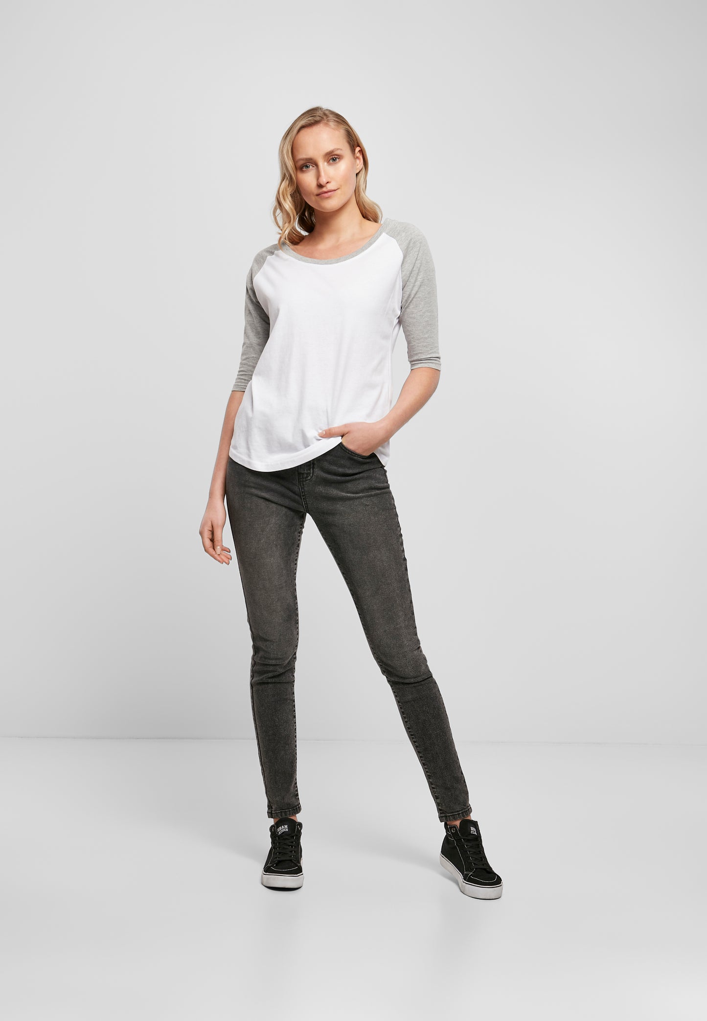 COOZO Ladies 3/4 Contrast Raglan T-Shirt - COOZO