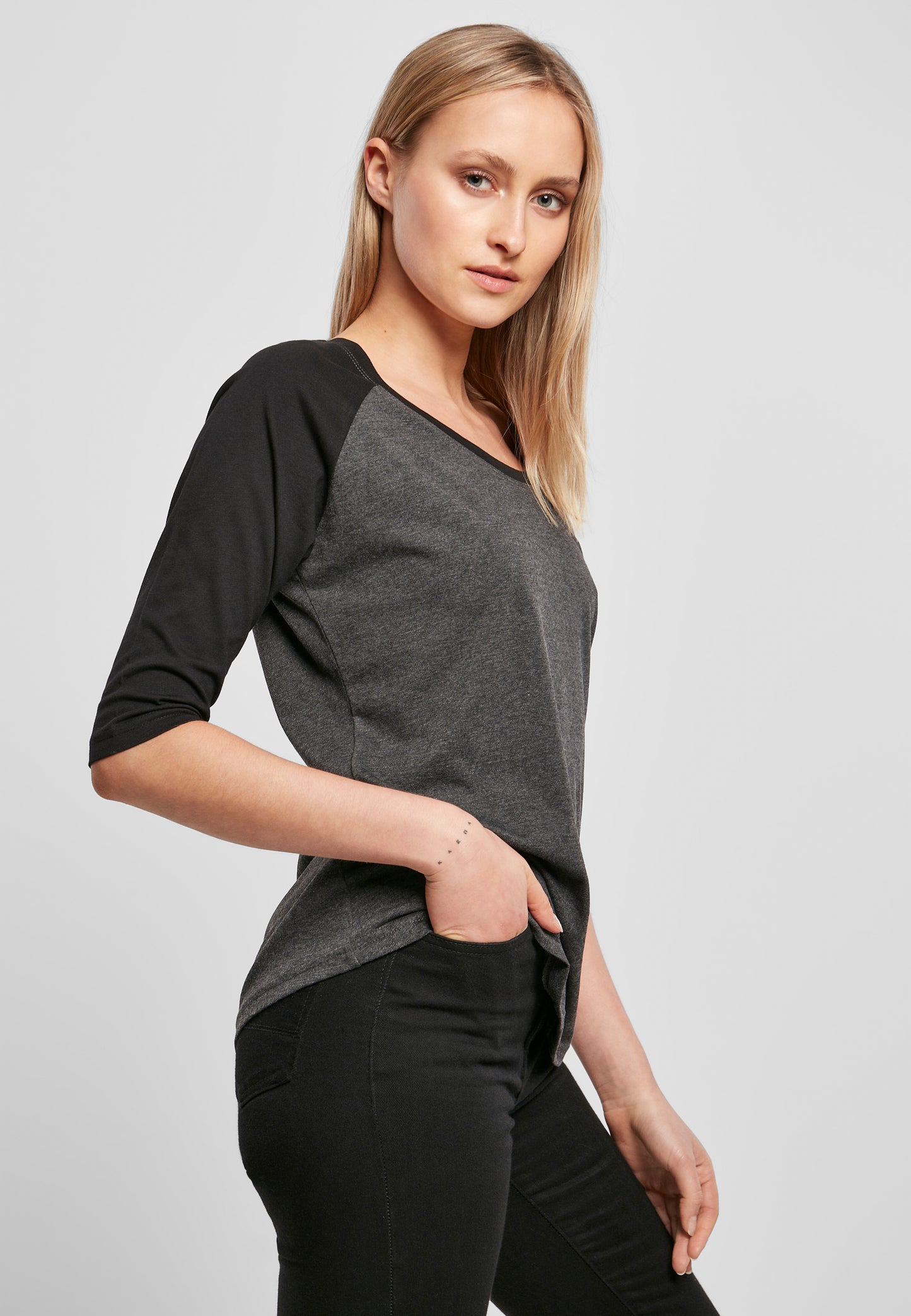 COOZO Ladies 3/4 Contrast Raglan T-Shirt - COOZO