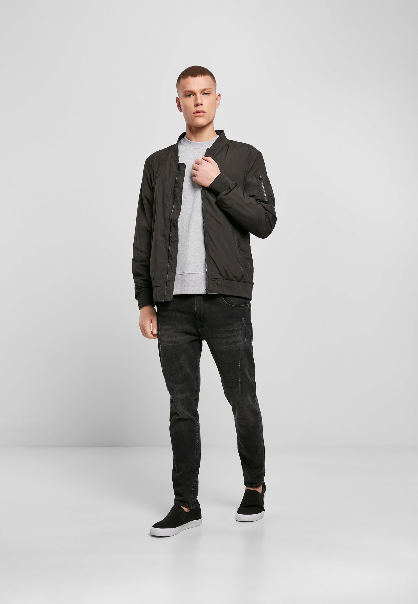 COOZO Mens Nylon Bomber Jacket - COOZO