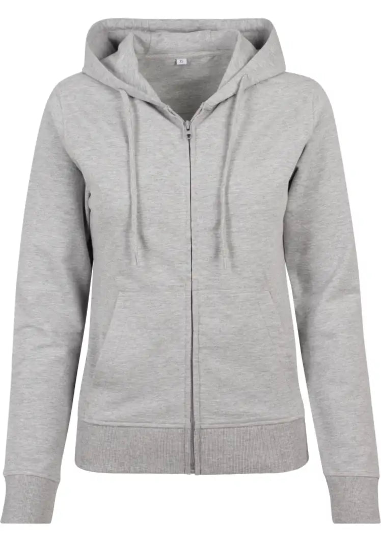 Build Your Brand BY069 Women's terry zip hoodie - COOZO