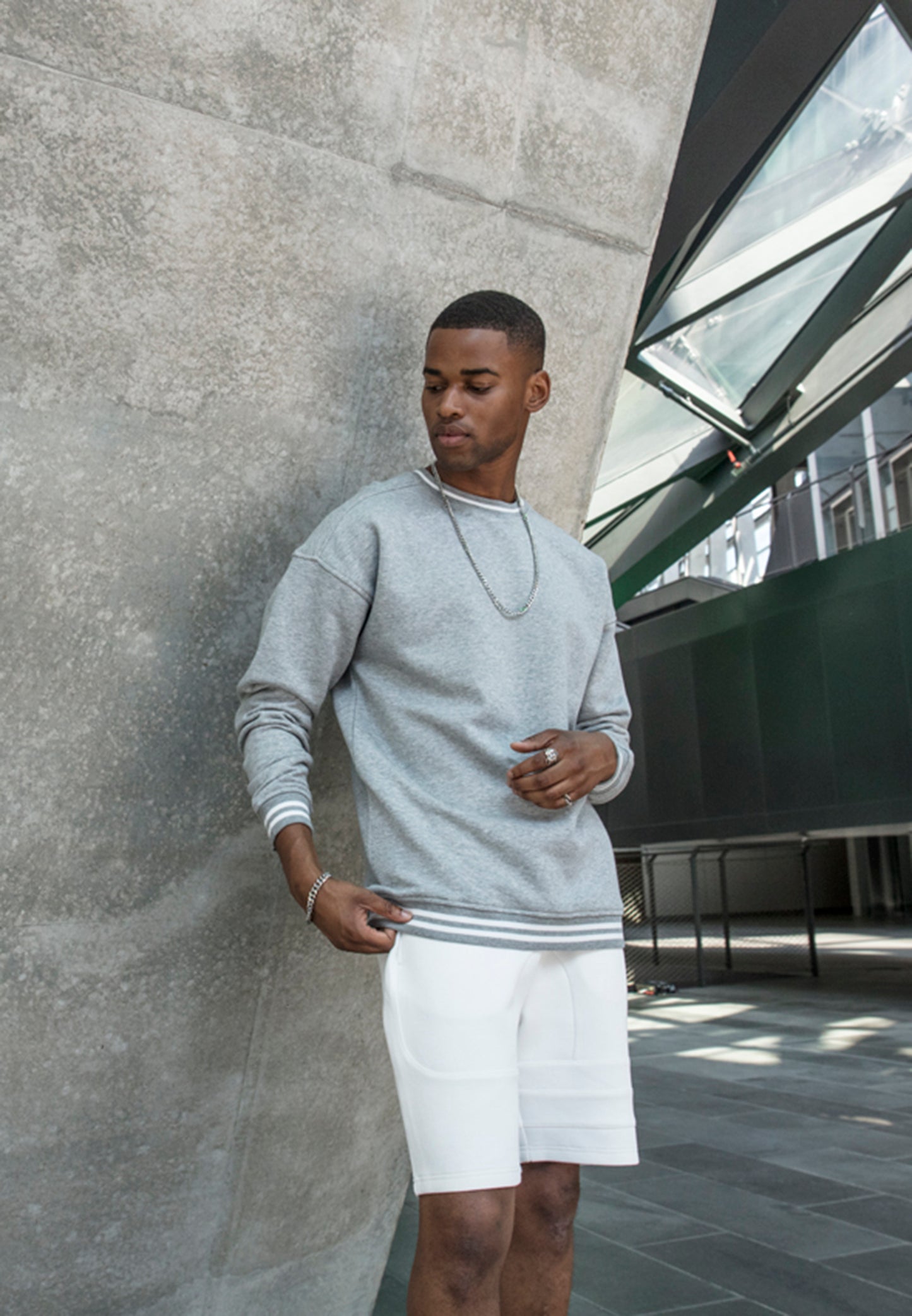 COOZO Mens College Crew Neck Sweatshirt - COOZO