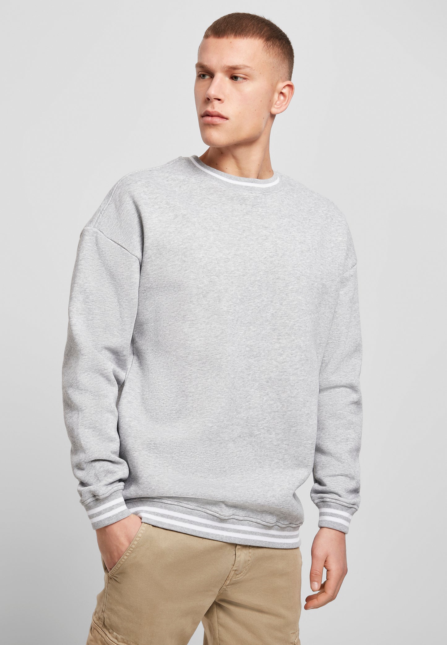 COOZO Mens College Crew Neck Sweatshirt - COOZO