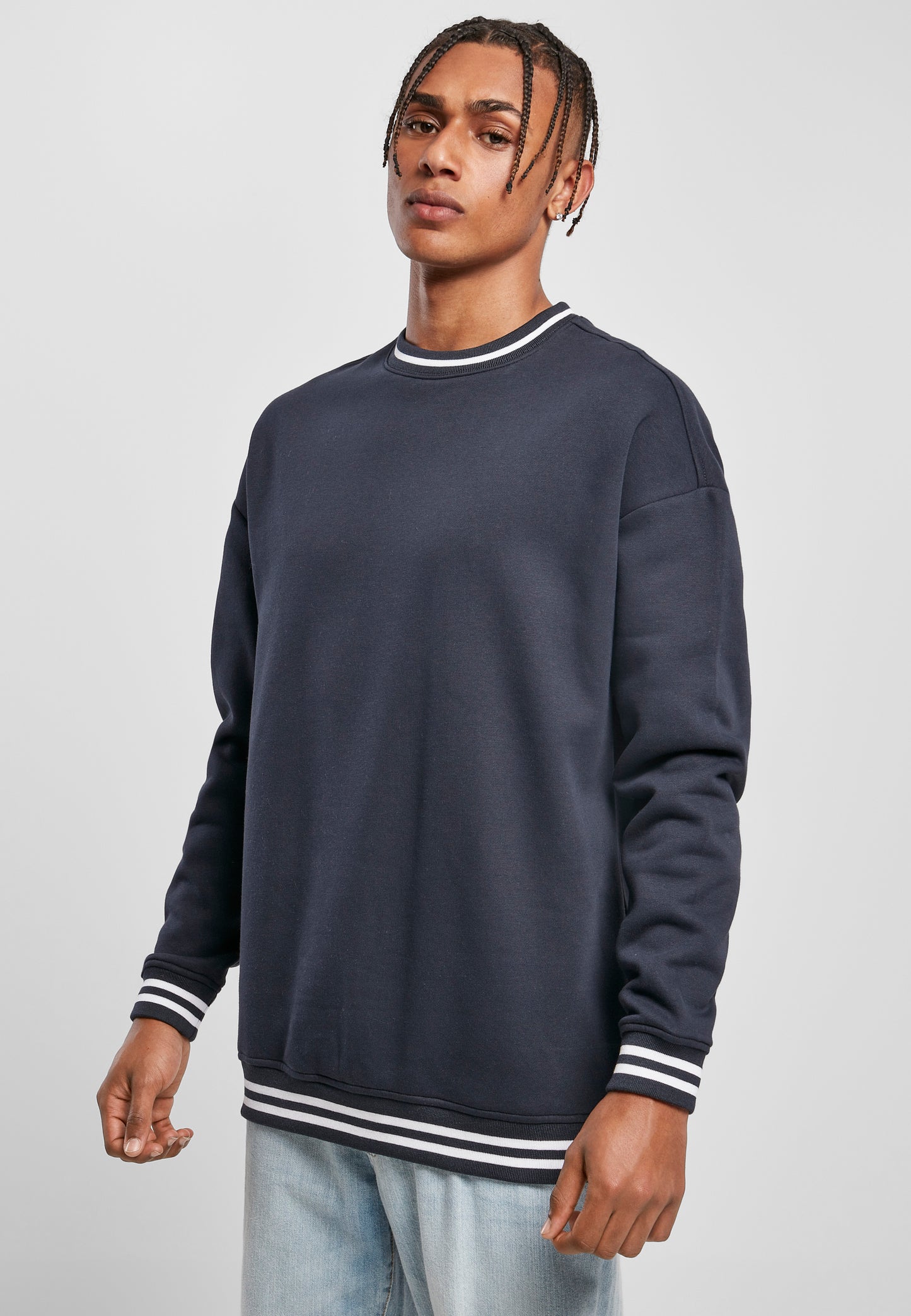 COOZO Mens College Crew Neck Sweatshirt - COOZO