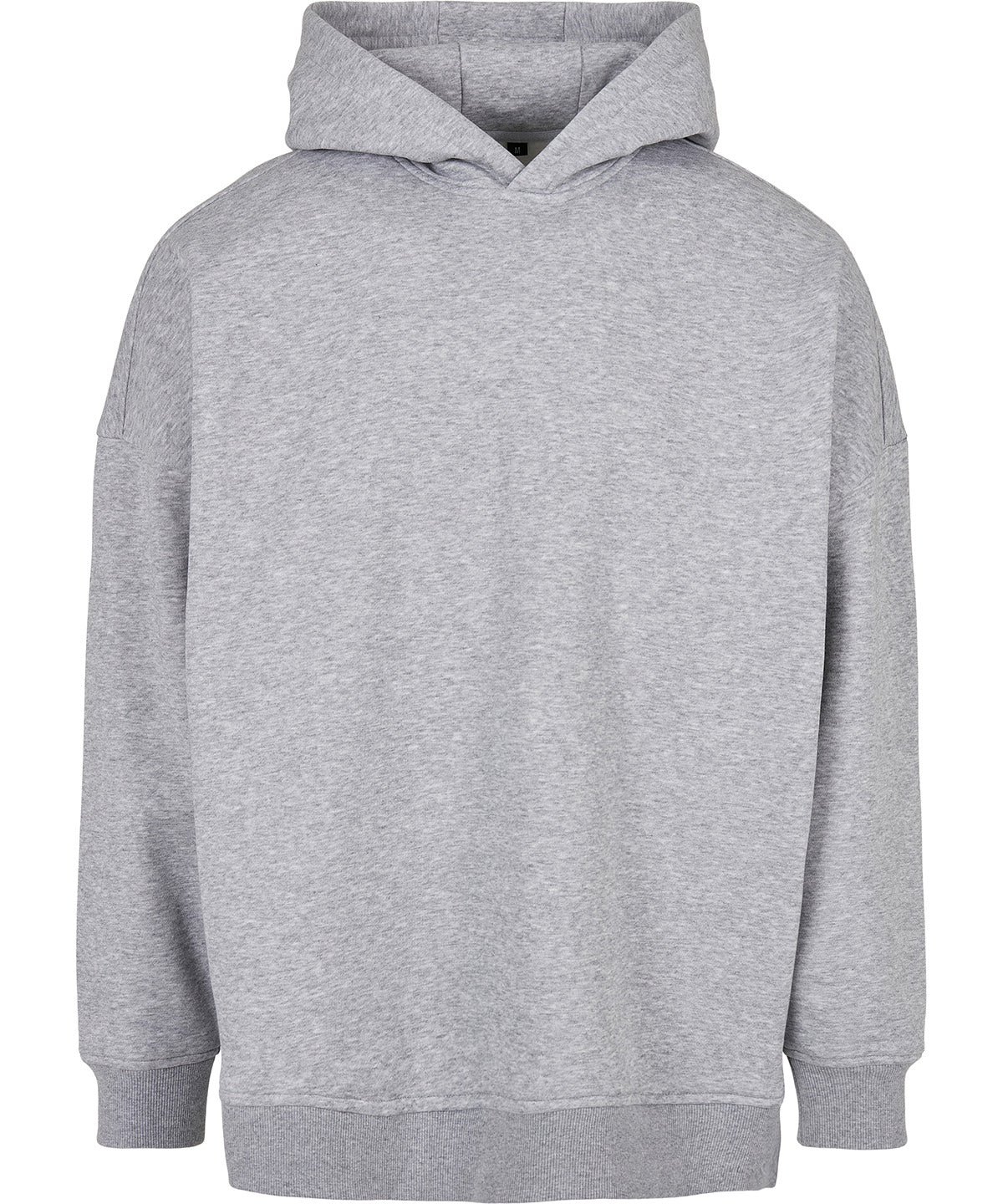 Build your Brand BY199 Relaxed Men's Natural fibre Oversized cut-on sleeve hoodie - COOZO