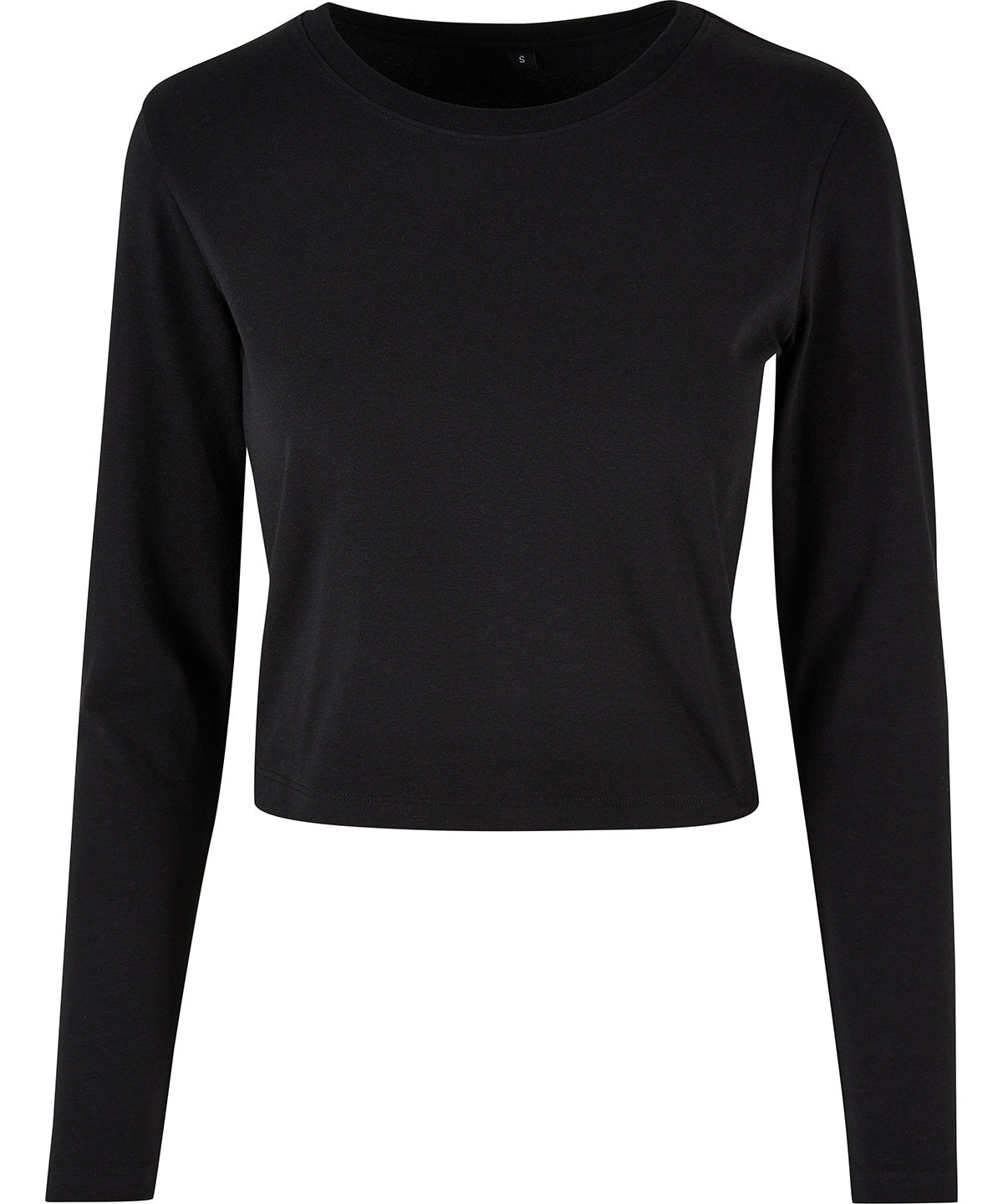 Build Your Brand BY261 Women’s short long sleeve crew neck - COOZO