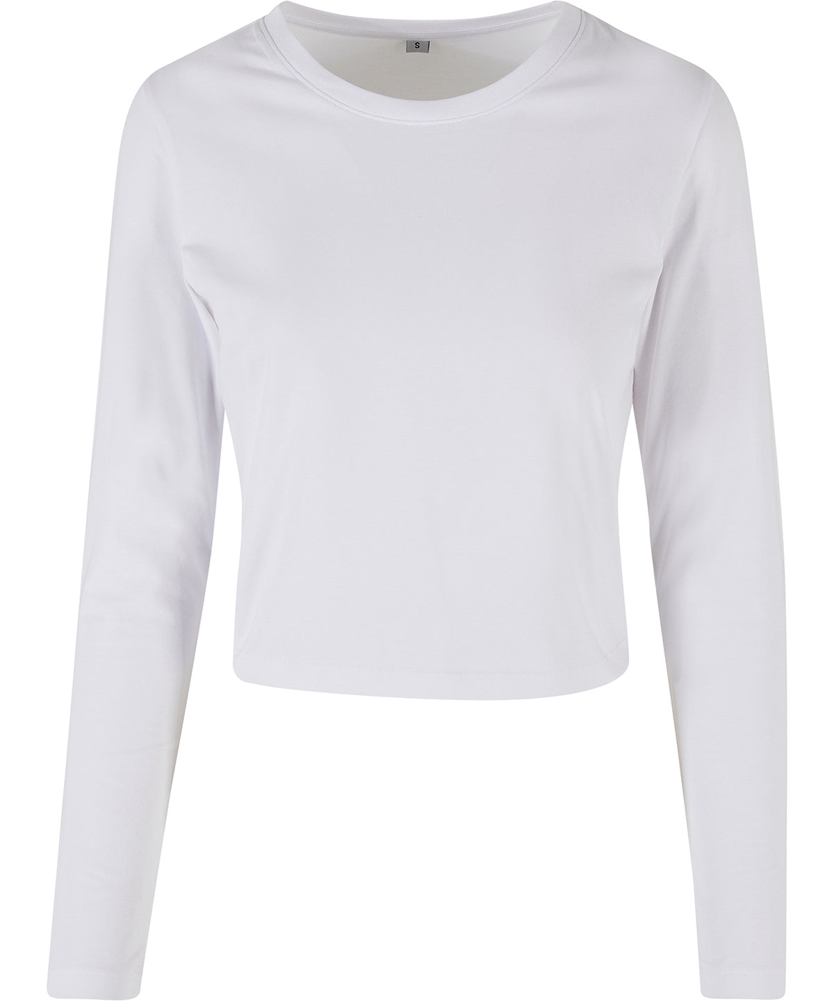 Build Your Brand BY261 Women’s short long sleeve crew neck - COOZO