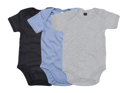 COOZO Pack of 3 Baby Plain Short Sleeve Bodysuits - COOZO