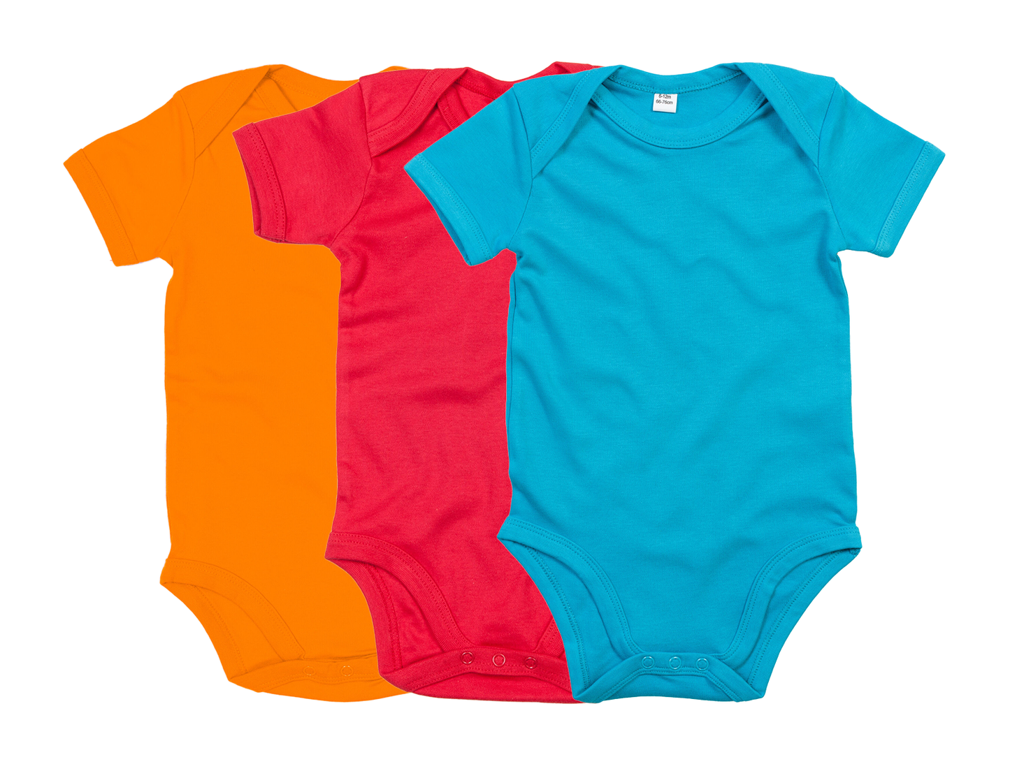 COOZO Pack of 3 Baby Plain Short Sleeve Bodysuits - COOZO