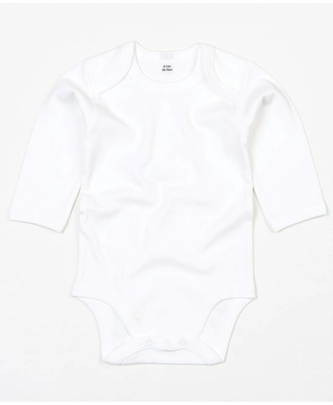 Babaybugs Baby Long Sleeve Bodysuit envelope neckline 100% Organic cotton (BZ30) - COOZO