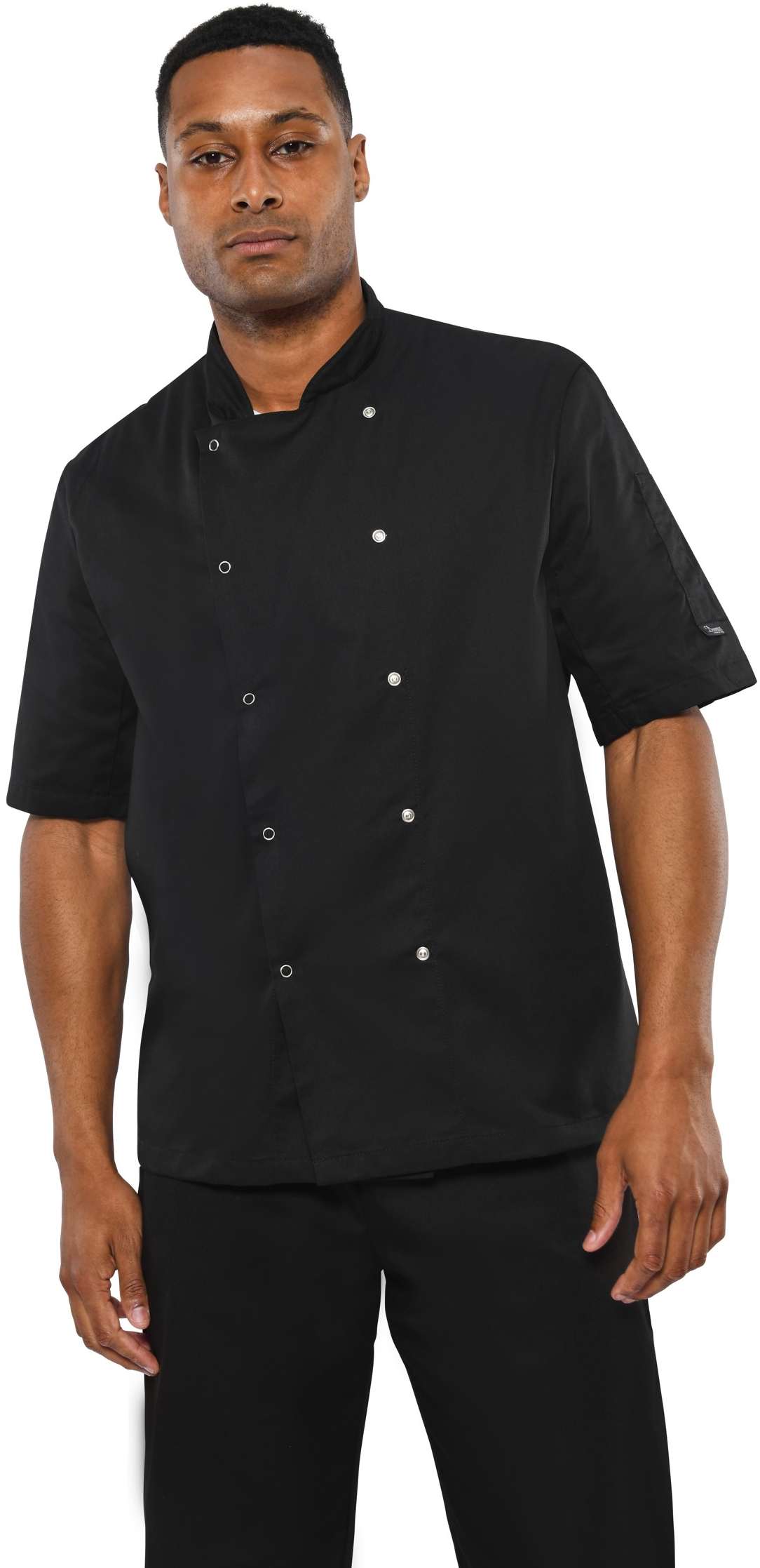 Dennys DD08S Chef Short Sleeve Jacket 200gsm Adult - COOZO