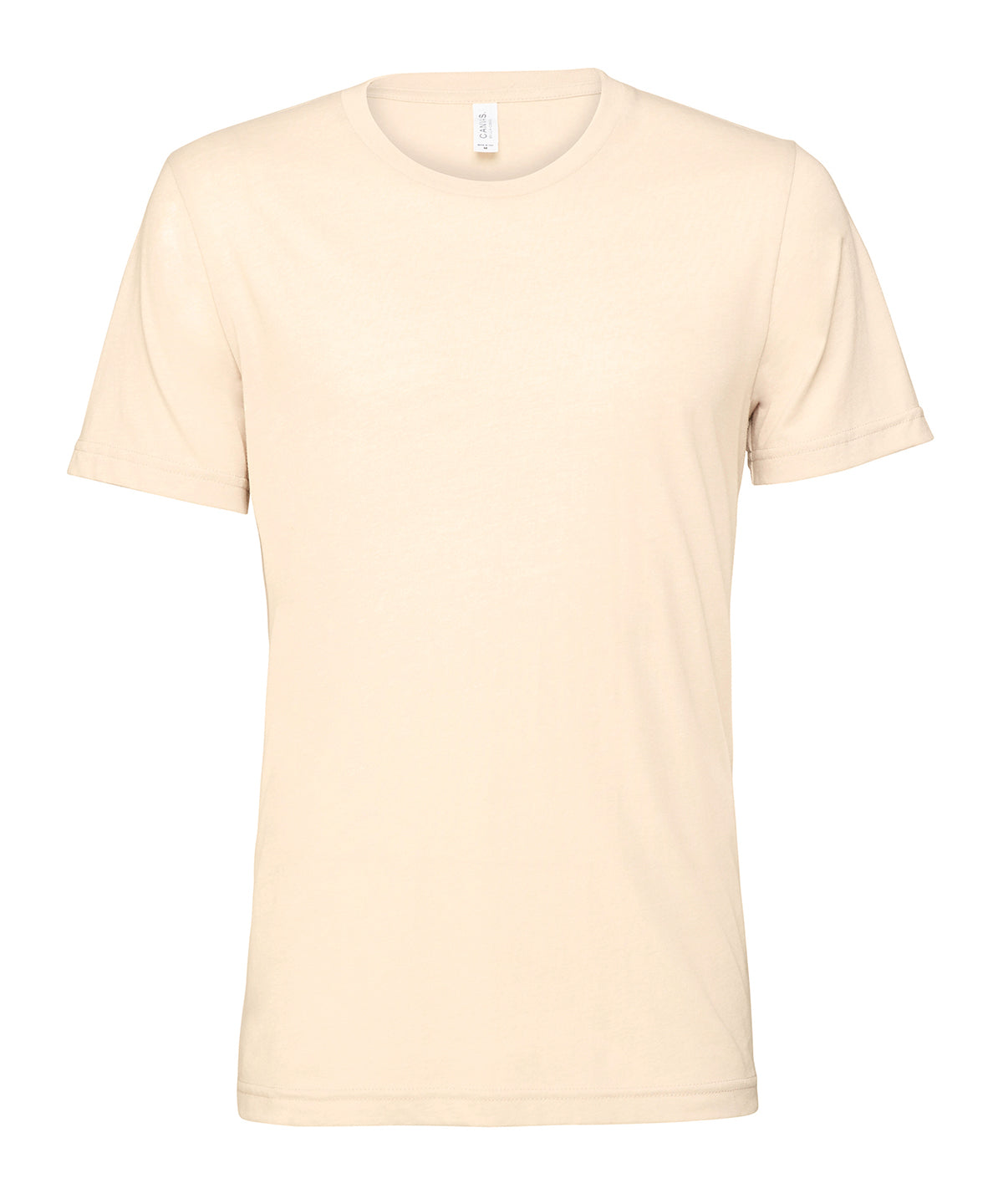 Bella+Canvas CA3001CVC Unisex heather CVC Ribbed crew neck short sleeve t-shirt Single jersey Light color - COOZO