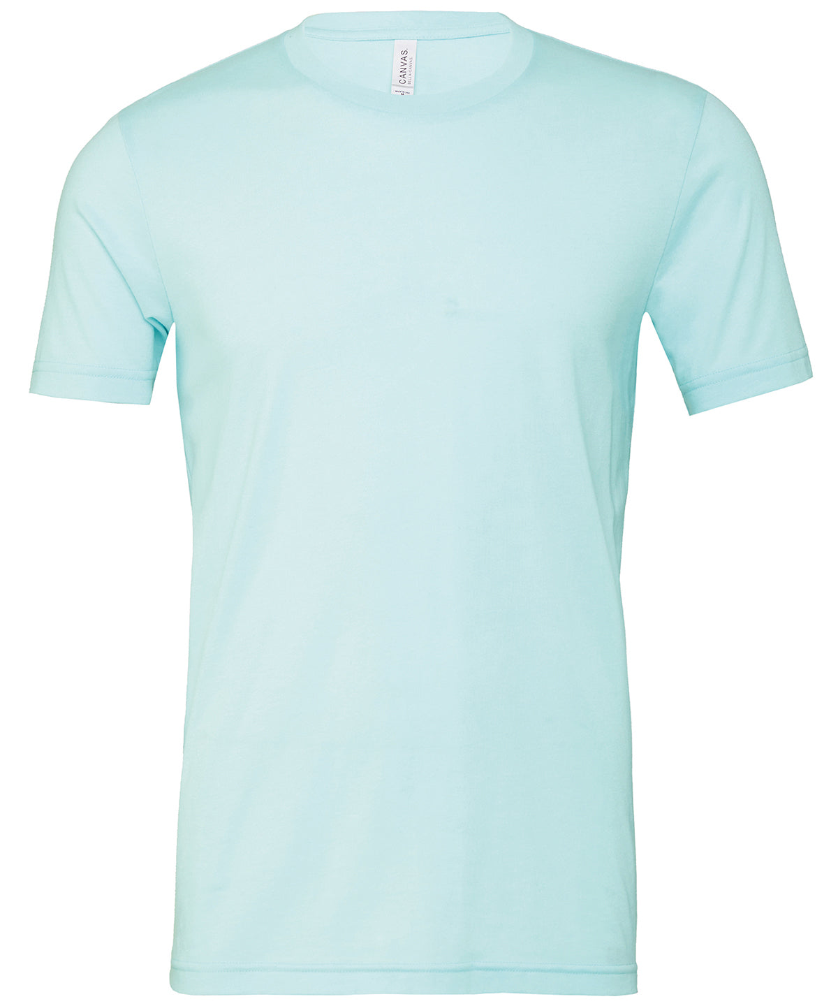 Bella+Canvas CA3001CVC Unisex heather CVC Ribbed crew neck short sleeve t-shirt Single jersey Light color - COOZO