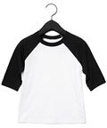 Bella+Canvas CA3200Y Youths 3/4 Sleeve Baseball T-Shirt - COOZO