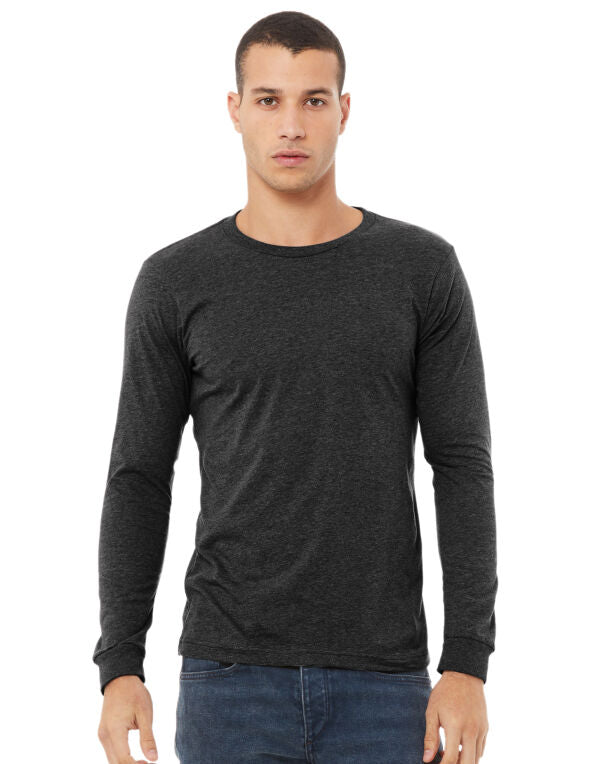 Bella+Canvas CA3501CVC Unisex Heather CVC Jersey Long Sleeve Tee - COOZO