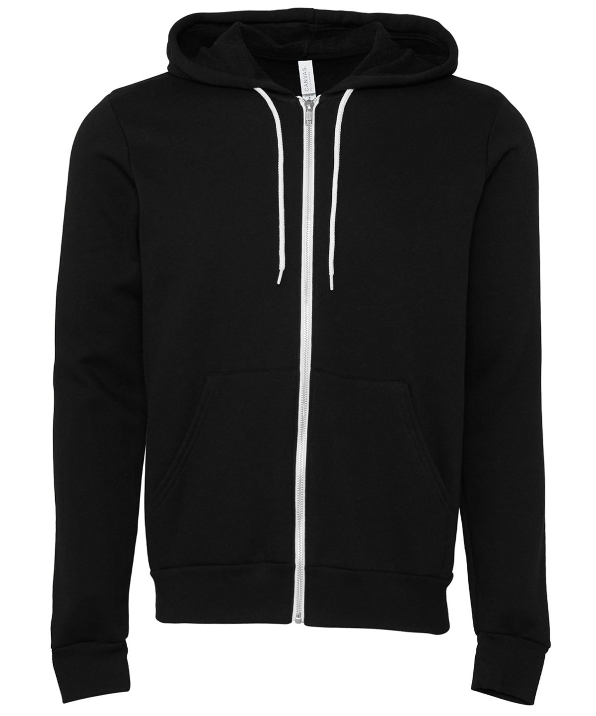 Bella+Canvas CA3739 Unisex Poly-Cotton Fleece Full-Zip relaxed fit full-zip closure Hoodie Main color - COOZO