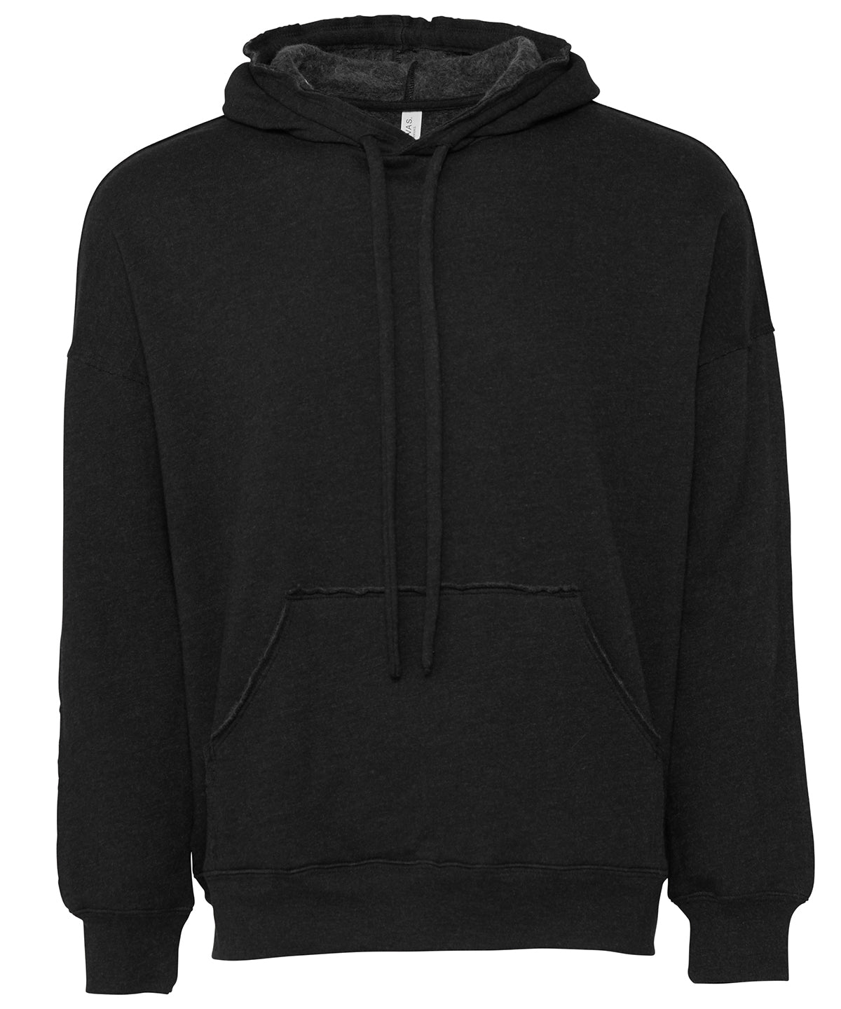 Bella+Canvas CA3742 Unisex raw-seam hoodie super-soft sponge fleece oversized kangaroo pocket - COOZO