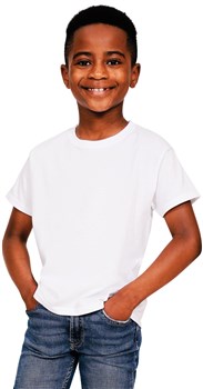 Casual Classics CR1500B Ringspun Classic Crew Necked T-Shirt 150 150gsm Kids/Childrens 100% Cotton - COOZO