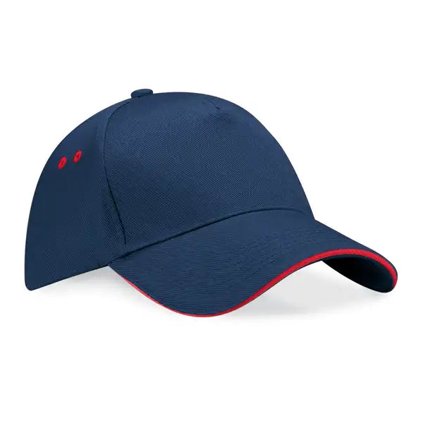 Beechfield B15C Ultimate 5 Panel Cap Sandwich Peak - COOZO