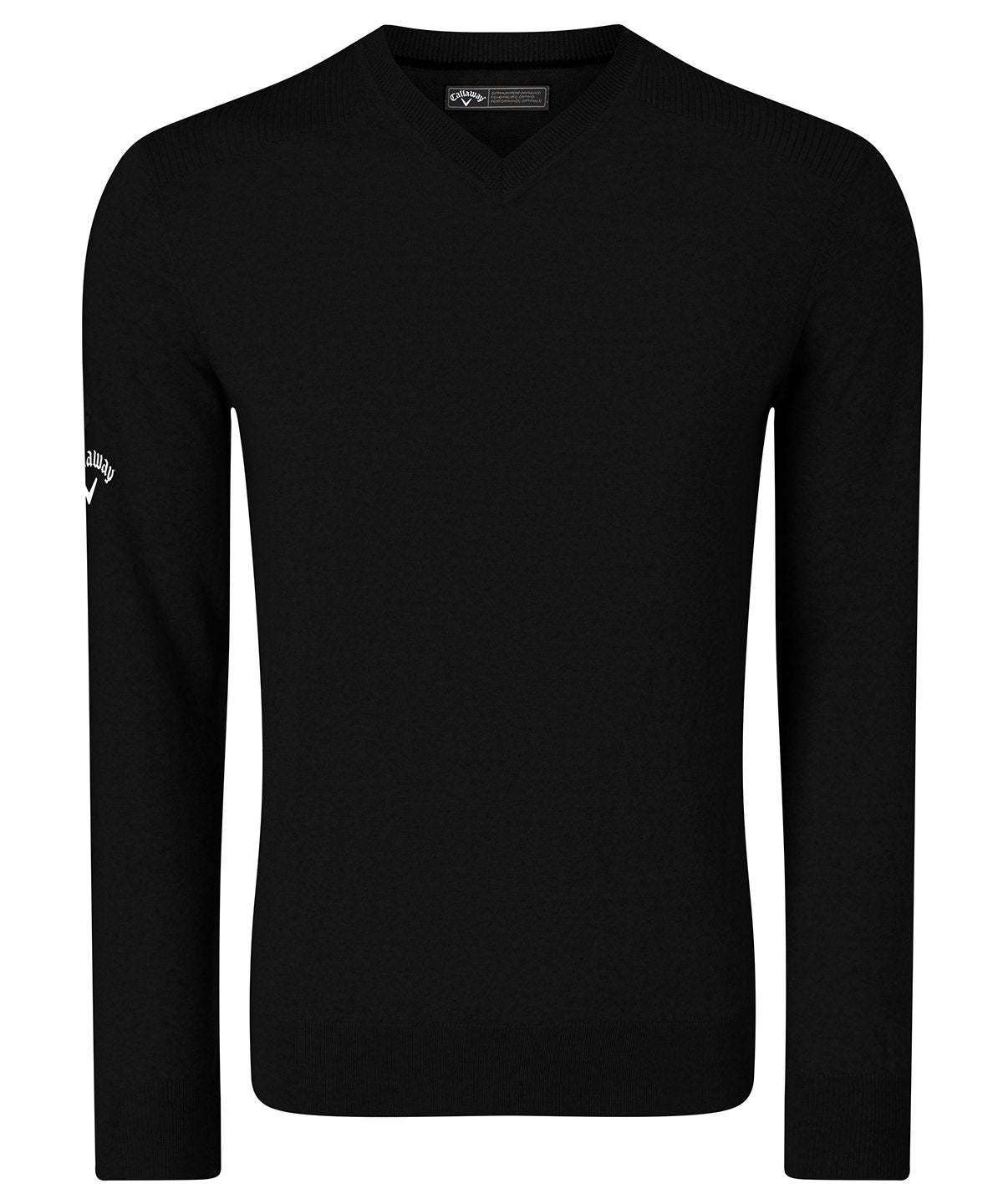 CALLAWAY CW076 Ribbed v-neck Merino sweater - COOZO