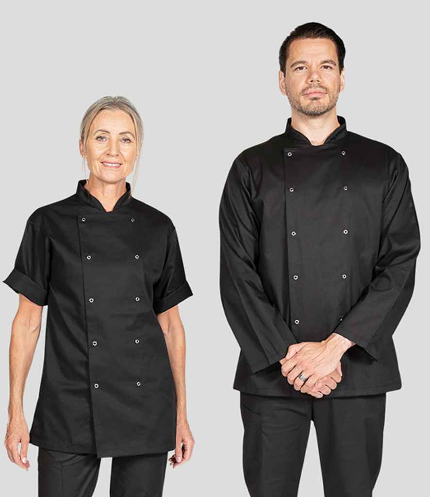 Dennys DD70S Budget Chef Jacket Short Sleved 200gsm - COOZO