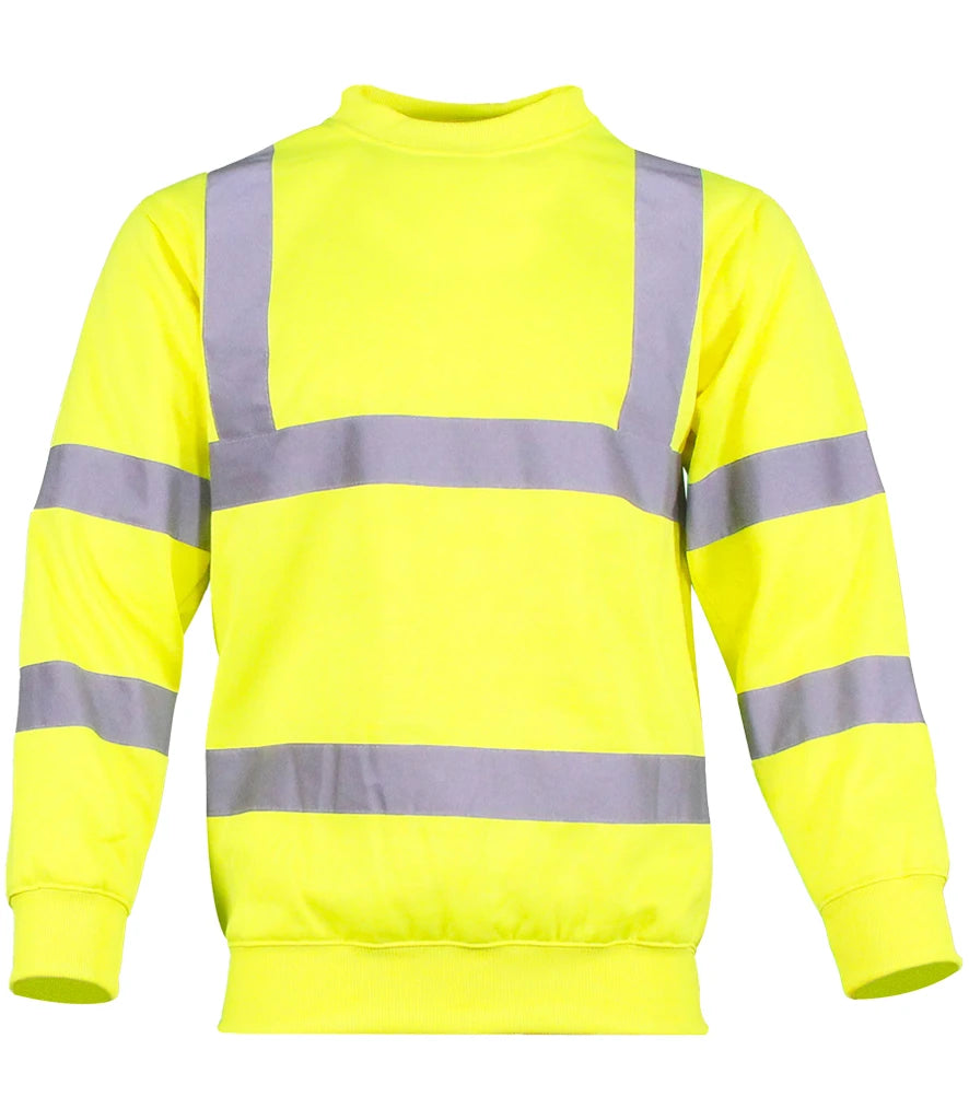 Warrior DWHV00 Hi-Vis Sweatshirt