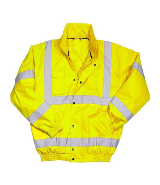 Warrior DWHV08 Hi-Vis Bomber Jacket - COOZO