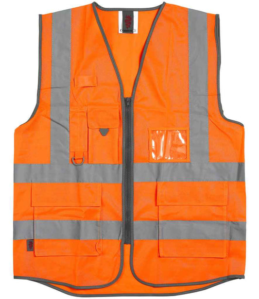 Warrior DWHV28 Hi-Vis Executive Waistcoat - COOZO