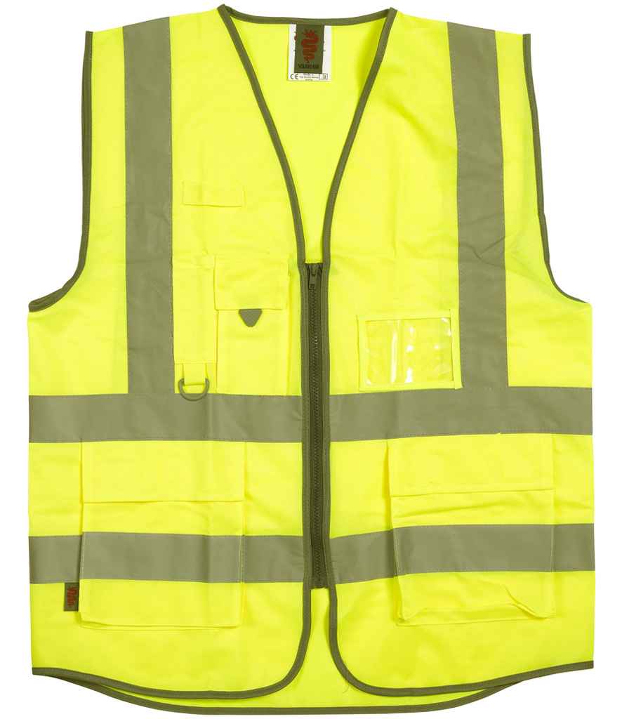 Warrior DWHV28 Hi-Vis Executive Waistcoat - COOZO