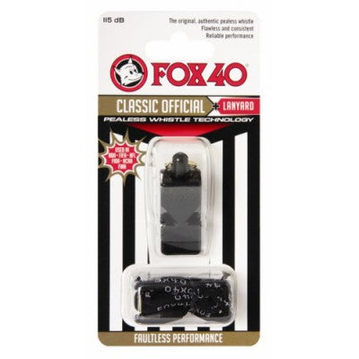 FOX 40 F40WR Official Refs Whistle and Wrist Strap - COOZO