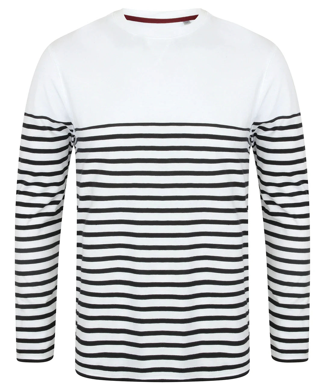 Front Row Long Sleeve Breton Striped T-Shirt FR134 - COOZO