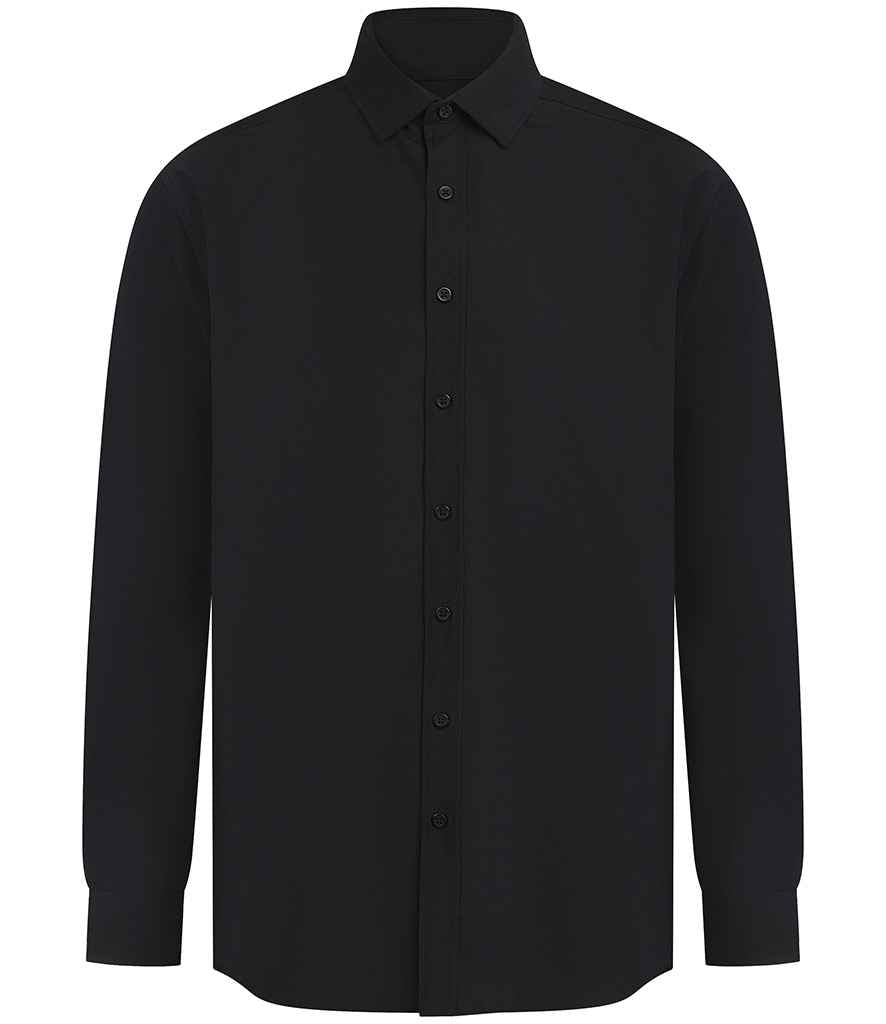 Henbury H582 LONG SLEEVE COTTON FEEL SHIRT