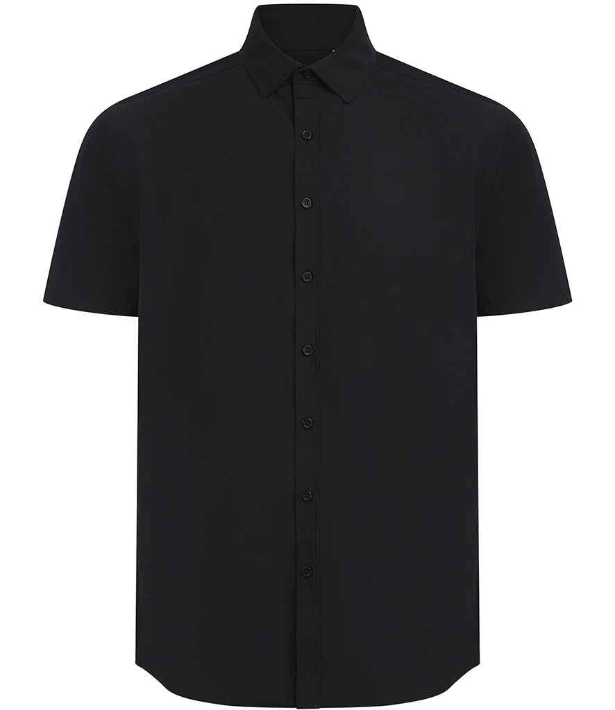 Henbury H588 SHORT SLEEVE COTTON FEEL SHIRT