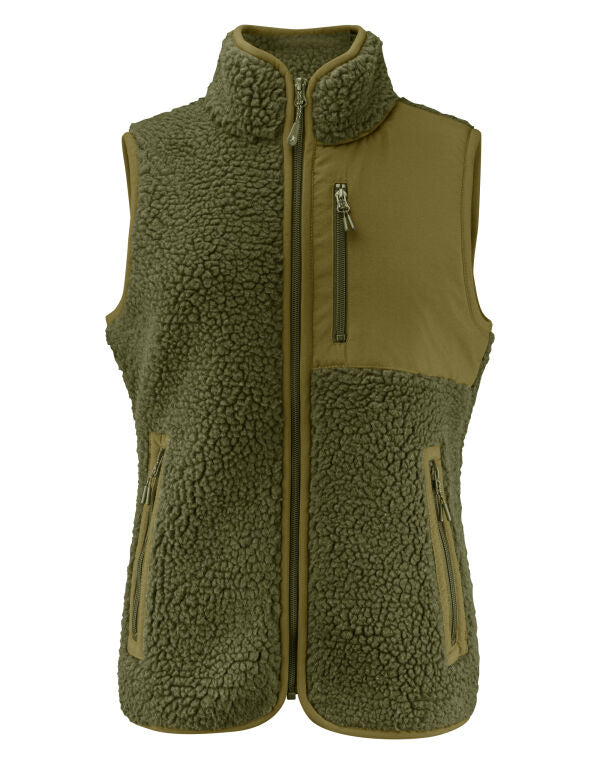 James Harvest HAR2121505 Ladies Kingsley Sherpa Fleece Vest - COOZO