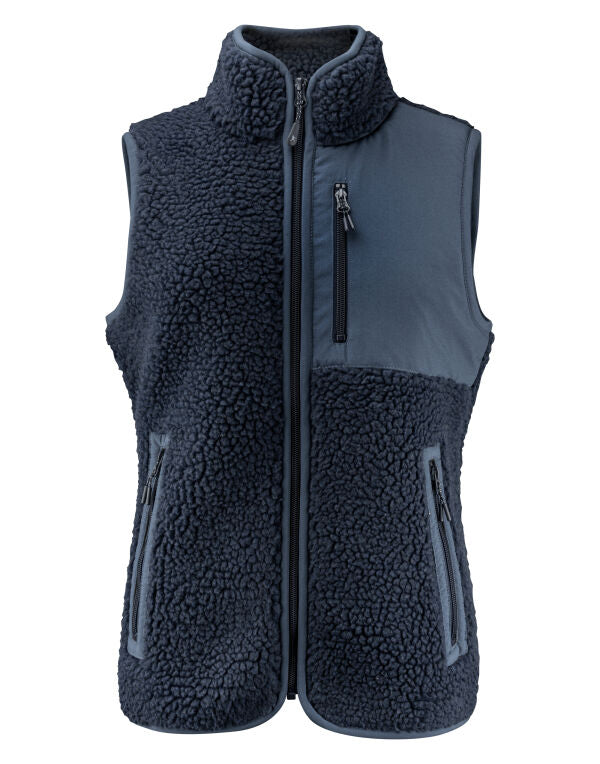 James Harvest HAR2121505 Ladies Kingsley Sherpa Fleece Vest - COOZO