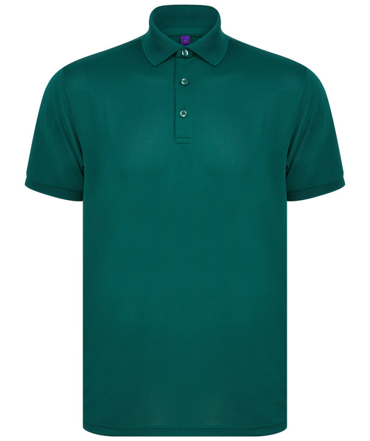 Henbury HB465 100% Recycled polyester polo shirt - COOZO