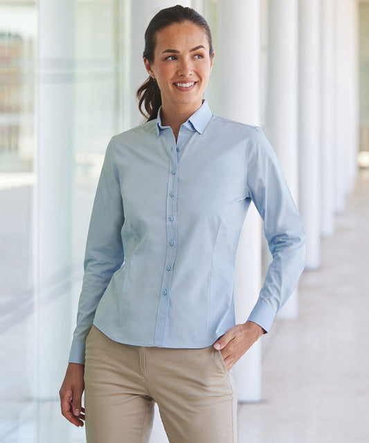 Henbury HB583 Women long sleeve otton-feel Coolplus  shirt - COOZO