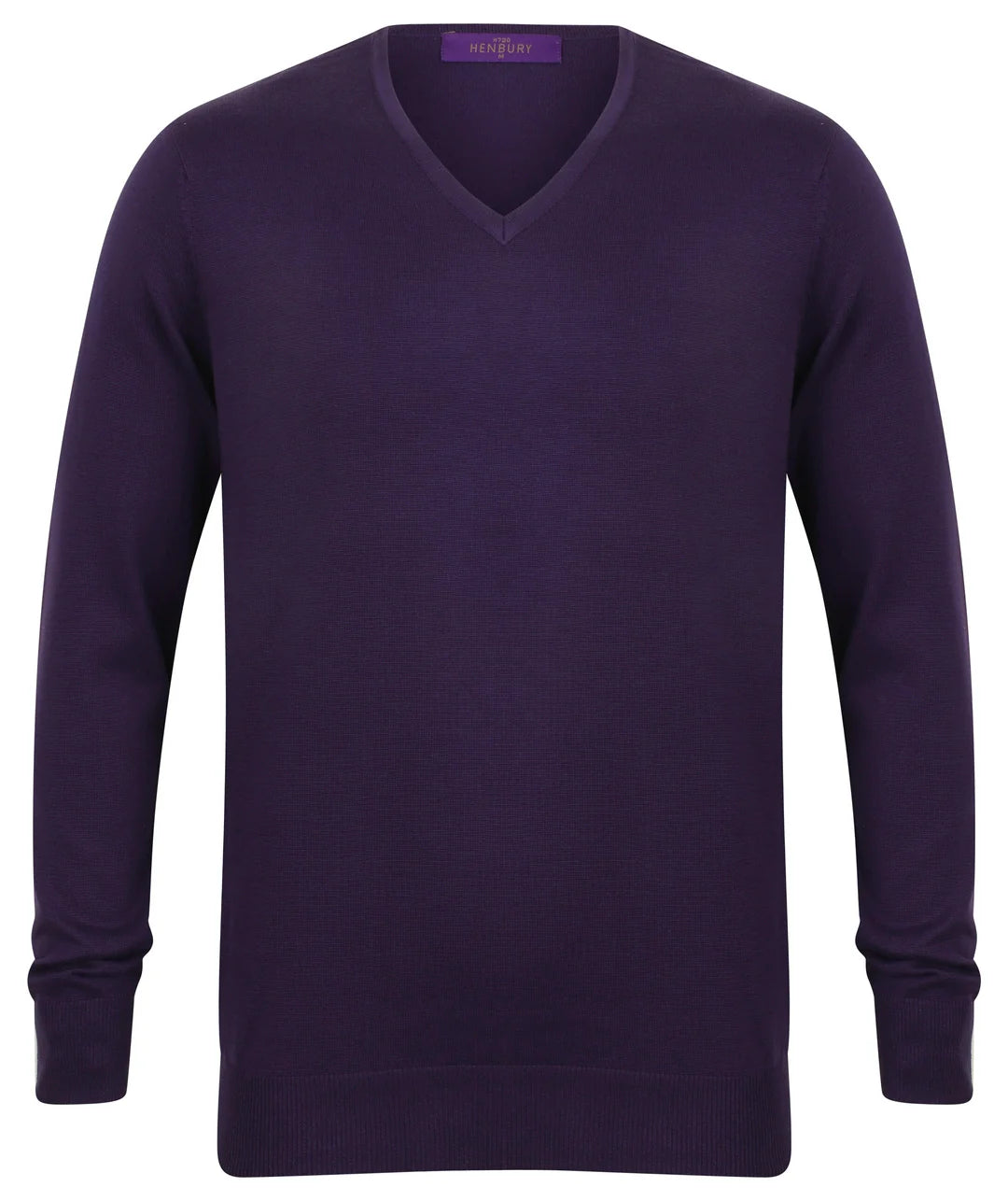 Henbury Lightweight Cotton Acrylic V Neck Sweater HB720 - COOZO