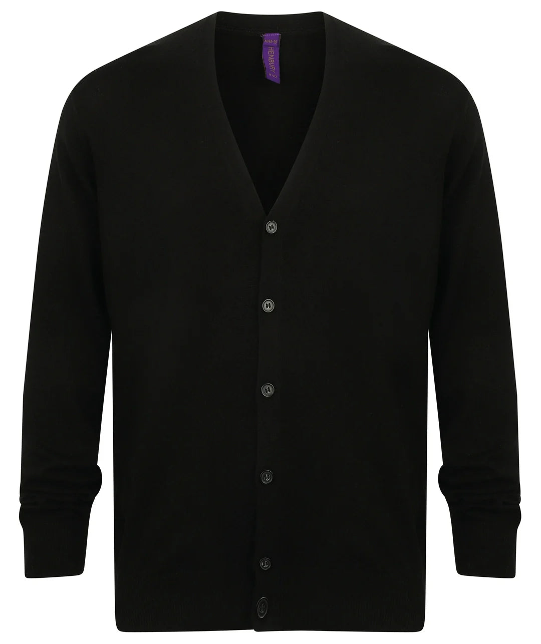 Henbury Lightweight Cotton Acrylic V Neck Cardigan HB722 - COOZO