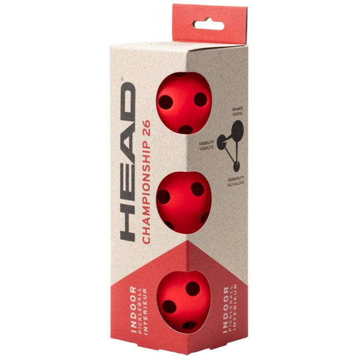 Head HDPIB24P26 Pickleball Penn 26 Indoor Ball (3-Ball Tube) - COOZO
