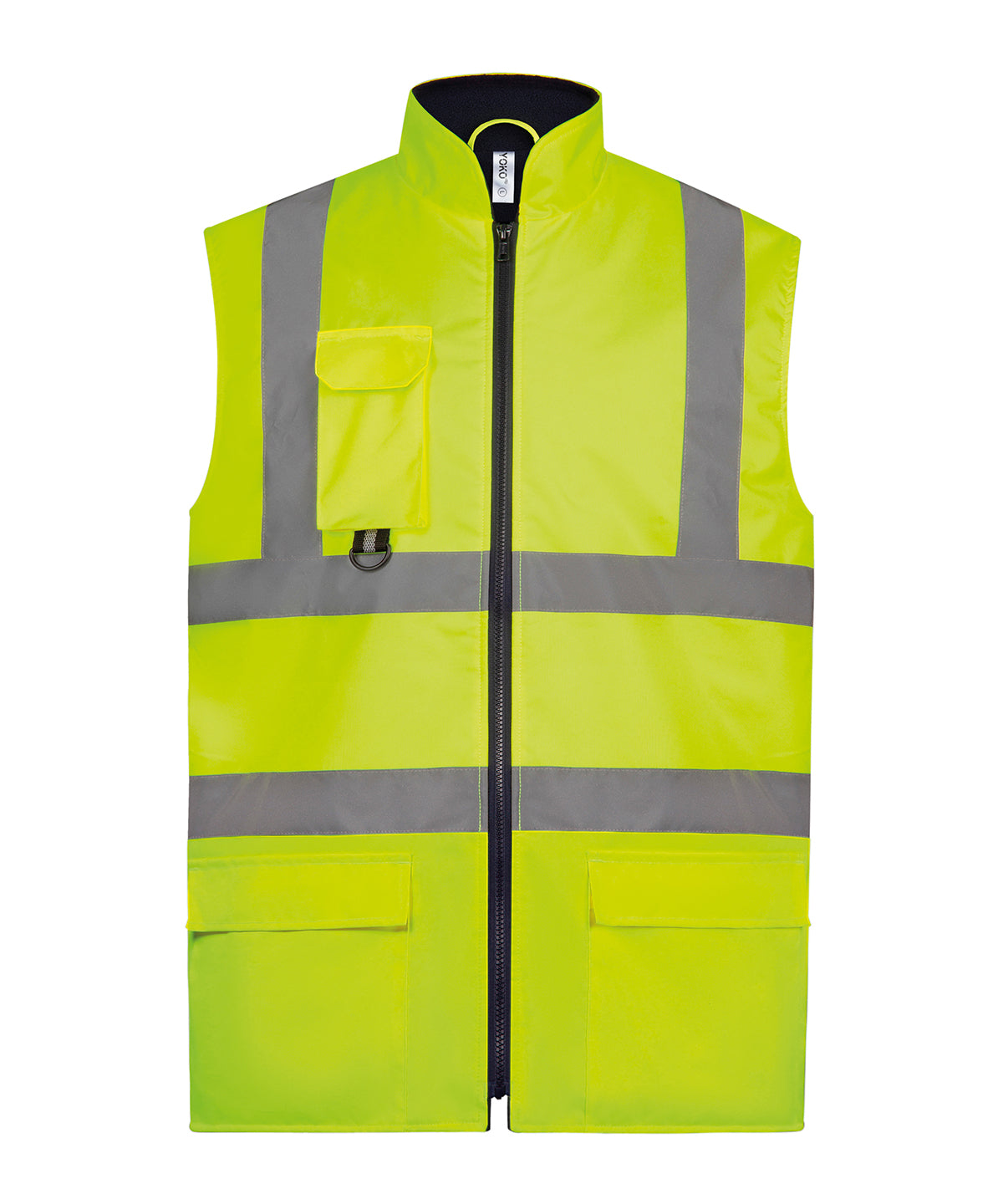 Yoko Unisex Hi-vis padded bodywarmer/vest (HV005) - COOZO
