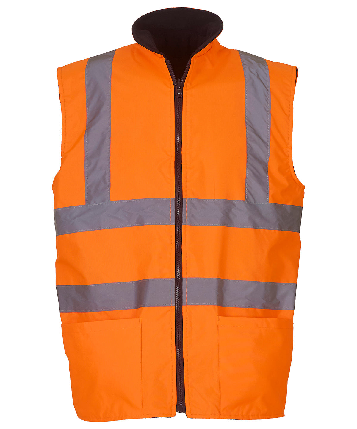 Yoko HV008F Unisex Hi-Vis Reversible Fleece Cold Vest - COOZO