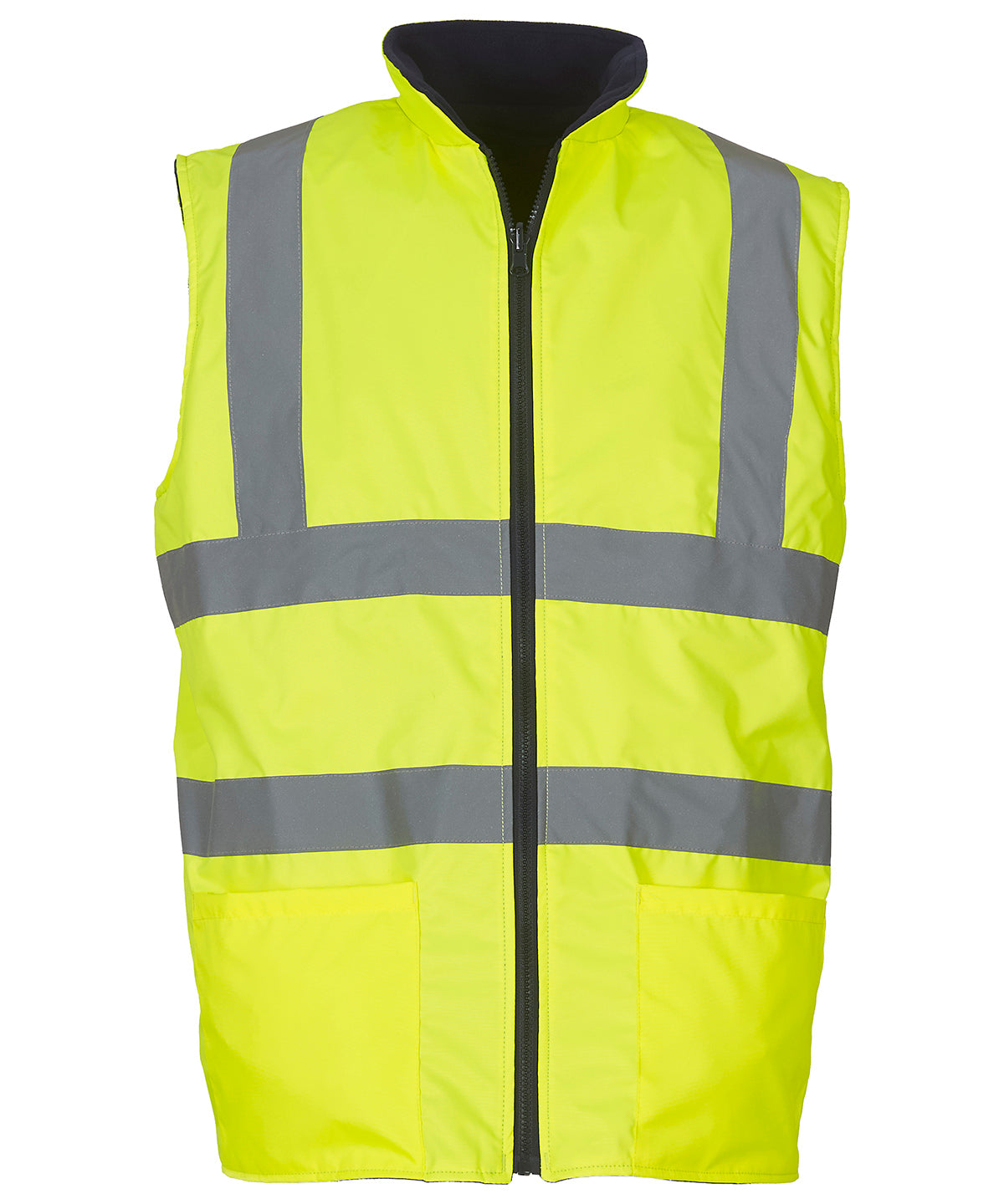 Yoko HV008F Unisex Hi-Vis Reversible Fleece Cold Vest - COOZO