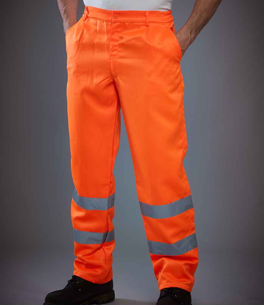 Yoko HV015T Hi-Vis Poly/Cotton Work Trousers - COOZO