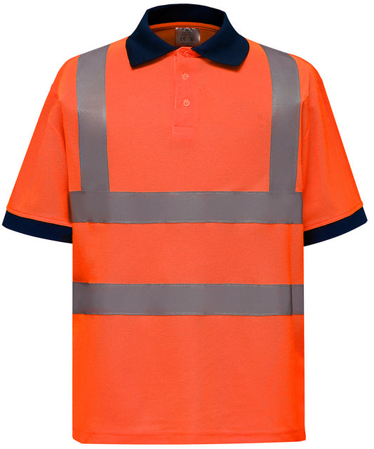 Yoko HVJ210-3M Mens(Unisex) Hi-vis short sleeve polo shirt - COOZO
