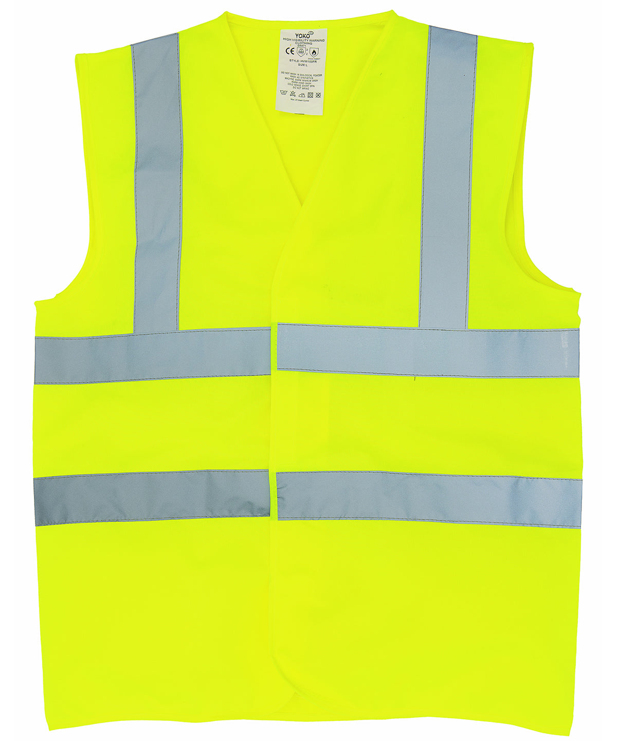 Yoko HVW100FR Flame-retardant hi-vis sleeveless waistcoat - COOZO