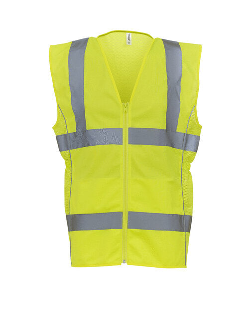 Yoko HVW180 Ladies Hi-Vis Executive Waistcoat - COOZO